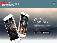 Tablet Screenshot of mtzionanywhere.org